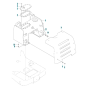 Oil Tank Assembly for Husqvarna LH 700 Reversible Compactor