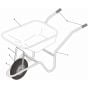 Main Assembly for Altrad/Belle Limex Standard 85 Wheelbarrow