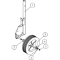 Rear Axle-3 Assembly for Camon LS42 Lawn Scarifier