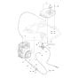 Throttle Control, Fuel System for Husqvarna LT6005 Trench Rammer