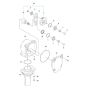 Transmission Assembly for Husqvarna LT 6005 H Trench Rammer