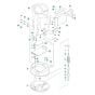 Base Plate Assembly for Husqvarna LX 90 Compactor