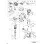 Main Assembly for Hikoki M1808DA Cordless Trimmer