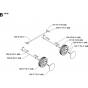 Wheels and Tires Assembly for Husqvarna M48 Commercial Lawn Mower