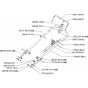 Handle and Controls Assembly for Husqvarna M48 Pro Commercial Lawn Mower