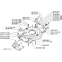 Chassis and Frame Assembly for Husqvarna M53 S Commercial Lawn Mower