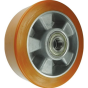 Polyurethane Wheel c/w Aluminium Centre with Ball Journal Bearing