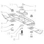 Blade (540mm) Assembly for Morrison Maximus L (2018 Dec 465753) Power Drive Mower