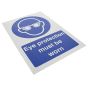 Eye Protection Must be Worn - 3mm Sign by Foamex - MB001F