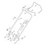 Handle for Viking MB 253.0 T Petrol Lawn Mowers