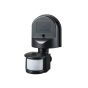 Wall Mounted PIR Motion Detector Black