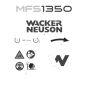 Decals for Wacker MFS1350 Floor Saw