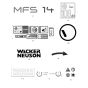 Decals for Wacker MFS14 Floor Saw