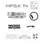 Decals for Wacker MFSX14 Floor Saw