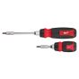 2 Pieces Ratcheting And Compact Ratcheting Multi-Bit Screwdriver Kit