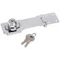 Chrome Plated Steel Locking Hasp 117mm by Master Lock - 725EURD