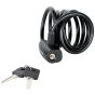 Black Self Coiling Keyed Cable 1.8m x 8mm by Master Lock - 8126EURDPRO