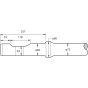 Chisel 620mm for Bobcat B980 Hydraulic Breaker Unit