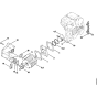 Cylinder Assembly for Stihl 010 011 Gasoline Chainsaws