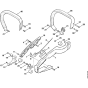 Handle Assembly for Stihl 010 011 Gasoline Chainsaws