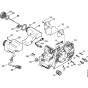 Motor housing Assembly for Stihl 018 Gasoline Chainsaws