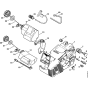 Motor housing Assembly for Stihl 019T Gasoline Chainsaws