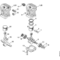 Engine 021 Assembly for Stihl 021 023 025 Gasoline Chainsaws