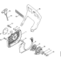 Rewind starter Assembly for Stihl 034 Gasoline Chainsaws