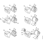 Muffler Assembly for Stihl 038 Gasoline Chainsaws