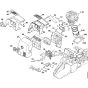 Automatic choke parts Assembly for Stihl 044 Gasoline Chainsaws