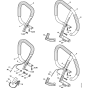 Handlebar, Heating element Assembly for Stihl 046 Gasoline Chainsaws