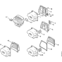 Muffler Assembly for Stihl 066 Gasoline Chainsaws