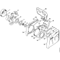 Chain brake, Chain sprocket cover Assembly for Stihl 075 Gasoline Chainsaws