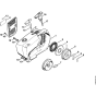 Rewind starter Assembly for Stihl 076 Gasoline Chainsaws