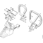 Handlebar, Shroud Assembly for Stihl 088 Gasoline Chainsaws