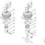 Cylinder Assembly for Stihl 090 090G Gasoline Chainsaws