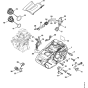 Motor Housing Assembly for Stihl MS150C Chainsaws