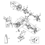 Cylinder with piston, ignition system for Stihl MS 151 Chainsaw