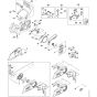 Clutch, Chain brake Assembly for Stihl MS 172 Chainsaw.