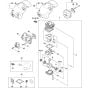 Crankcase, Cylinder, Muffler, Shroud Assembly for Stihl MS 172 Chainsaw.