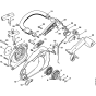 Fan housing & Handlebar Assembly for Stihl MS191T Chainsaws