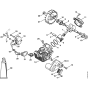 Cylinder with piston & Ignition system Assembly for Stihl MS192T MS192TC Chainsaws