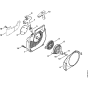 Fan housing with rewind starter type 1 Assembly for Stihl MS210 MS210C Chainsaws