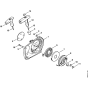 Rewind starter Assembly for Stihl MS240 Chainsaws