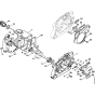 Crankcase & Chain tensioner Assembly for Stihl MS340 Chainsaws