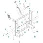 Arm Assembly for Husqvarna MS 360 G Masonry Saw.