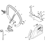 Set wrap around handlebar Assembly for Stihl MS361 MS361C Chainsaws