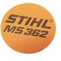 Model Plate for Stihl MS362 - 1140 967 1500