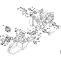 AV system Assembly for Stihl MS440 Chainsaws