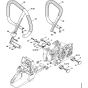 AV system & Handlebar Assembly for Stihl MS461 Chainsaws